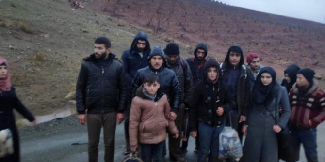 Kilis'te 16 kaçak göçmen yakalandı