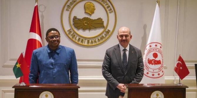 Bakan Soylu, Burkina Faso Güvenlik Bakanı Compaore'yu kabul etti