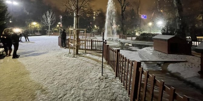 Kar yağışının ardından başkent beyaza büründü