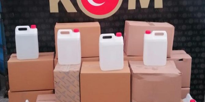 Kocaeli'de 520 litre etil alkol ele geçirildi; 3 gözaltı