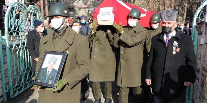 Kıbrıs gazisi Karabük'te son yolculuğuna uğurlandı