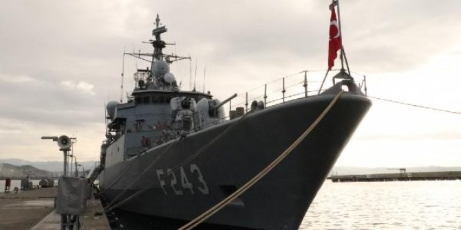 TCG Yıldırım Fırkateyni'nde yeni yıl nöbeti