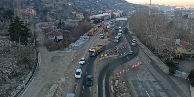 Mavi Göl Girişi Köprülü Kavşağının ilk etabı tamamlandı