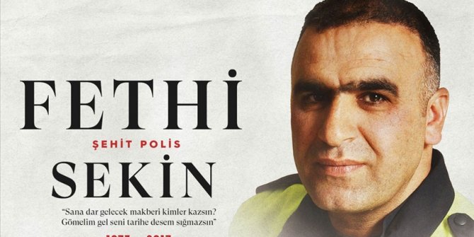 Cumhurbaşkanı Erdoğan şehit polis memuru Fethi Sekin'i andı