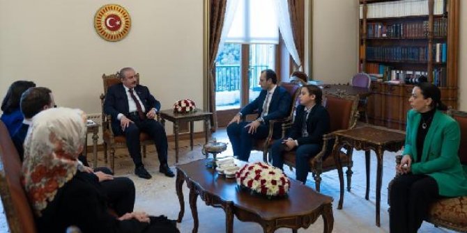TBMM Başkanı Şentop, Batı Trakya Türkleri liderinin ailesini kabul etti