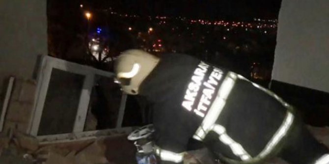 Banyoda gaz sıkışması nedeniyle patlama; duvar yıkıldı, 3 kişi yaralandı