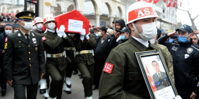 Akçakale sınır hattında şehit olan Piyade Teğmen Alyakut son yolculuğuna uğurlandı