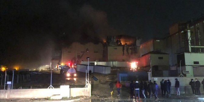 Karaman'da bisküvi fabrikasında yangın