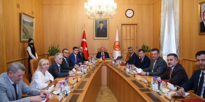 Şentop, Ukrayna-Türkiye Parlamentolar Arası Dostluk Grubu Eş Başkanını kabul etti