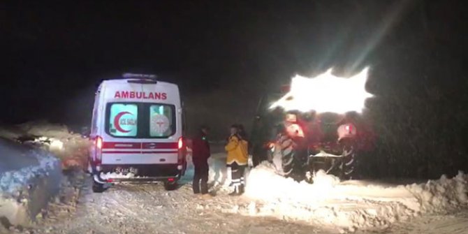 Rahatsızlanan 2 aylık bebek için ekipler seferber oldu