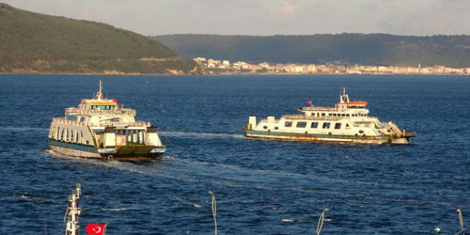 Gökçeada'ya 3 gündür feribot seferi yok 