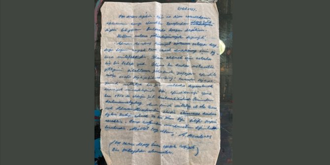 Adnan Menderes'in kendisini yargılayanlara yazdığı mektup gün yüzüne çıktı