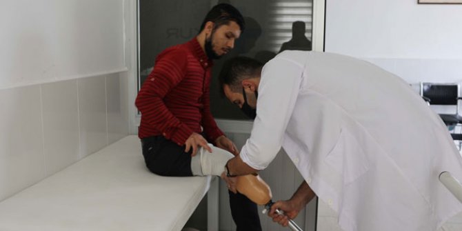 Dar gelirli engellilere protez desteği