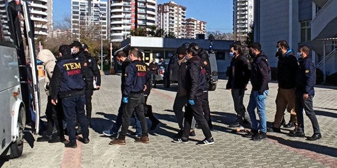 Mersin'de 'Pençe-2' operasyonunda yakalanan DEAŞ'lılar adliyede