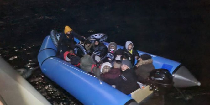 Bodrum'da 20 kaçak göçmen kurtarıldı