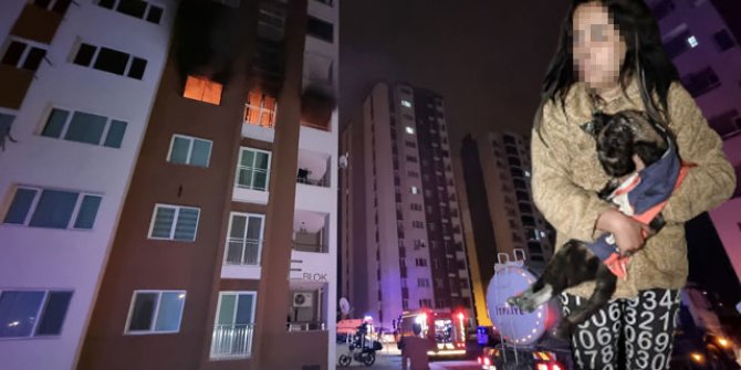 Komşusunun evi yanan kadın, sığındığı balkondan düşerek yaralandı