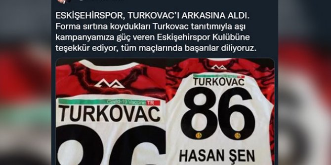 Bakan Koca'dan Eskişehirspor'a teşekkür