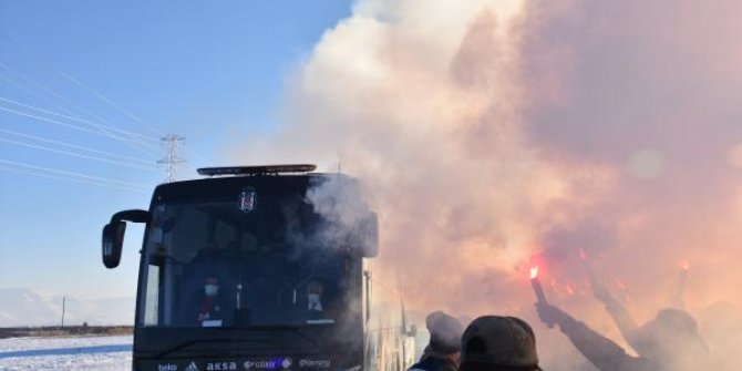 Beşiktaş'a Malatya'da coşkulu karşılama