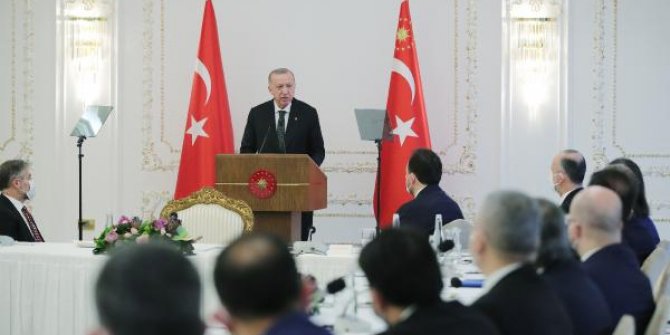 Cumhurbaşkanı Erdoğan MÜSİAD heyetini kabul etti