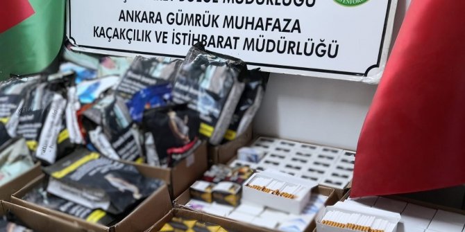 Ankara'da 6 milyon TL değerinde tütün ele geçirildi