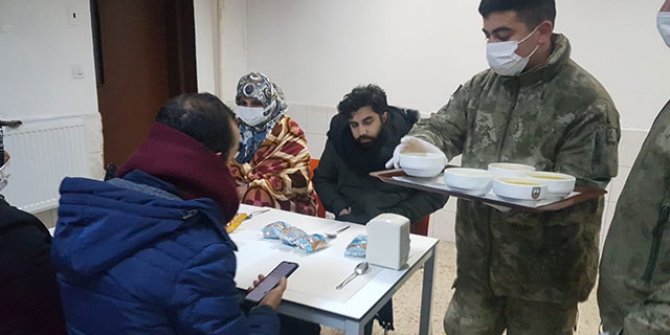MSB: Hadımköy'de mahsur kalan 71 kişi kışlada misafir edildi