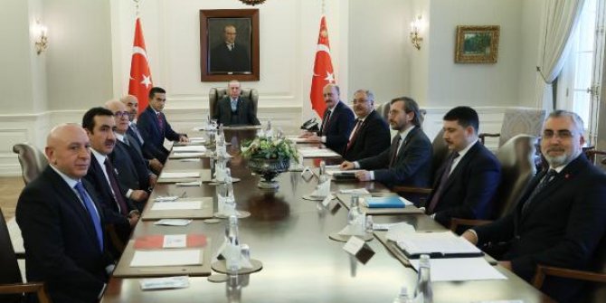 Cumhurbaşkanı Erdoğan, TİSK heyetini kabul etti