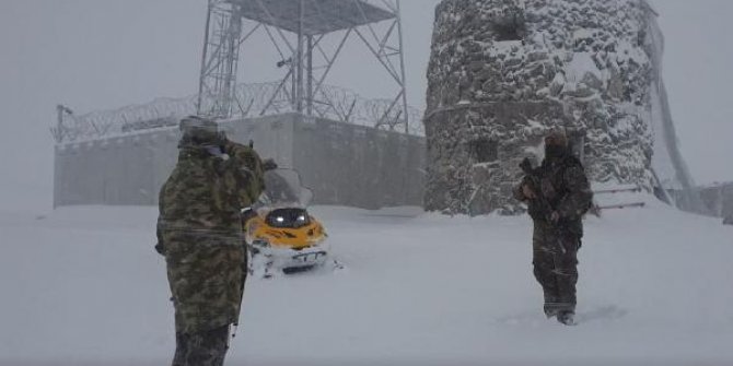 7 metre kar, eksi 39 derecede terörle mücadele