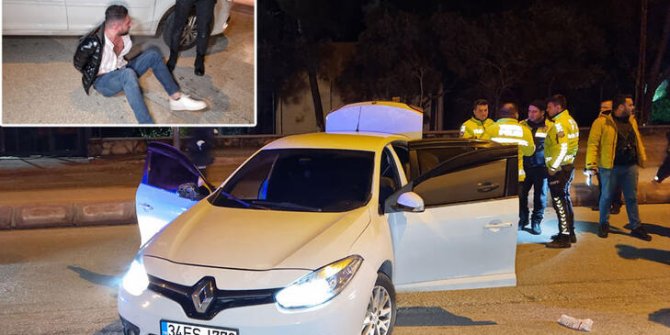 15 kilometre kaçan alkollü sürücüye, 15 bin 450 lira ceza kesildi