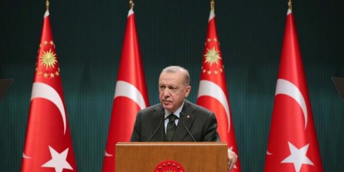 Erdoğan: (Elektrikte kademeli tarifelendirme) Aylık tüketimi 210 kilovata çıkarıyoruz.