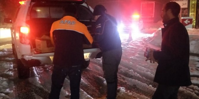 Tokat-Sivas kara yolu tır geçişine kapatıldı