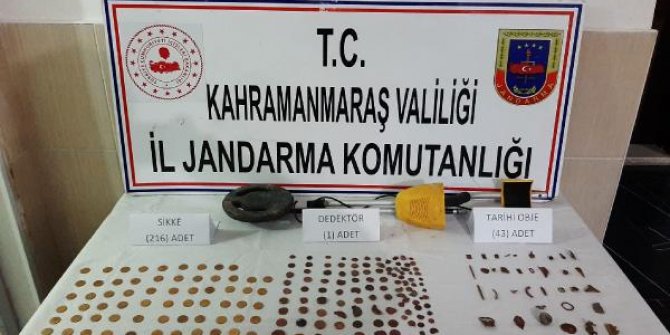 Kahramanmaraş'ta, 249 parça tarihi eser ele geçirildi