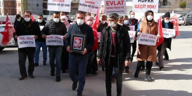 Evlat nöbetinde aile sayısı 257 oldu