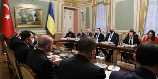Cumhurbaşkanı Erdoğan, mevkidaşı Zelensky ile YDSK toplantısına katıldı