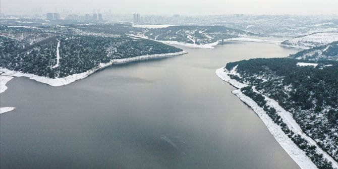 İstanbul'da kar yağışının ardından barajların su seviyesi arttı