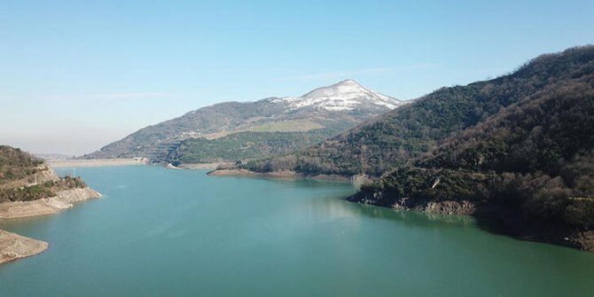 Yuvacık Barajı'nın su seviyesinde kar yağışıyla 2 kat artış