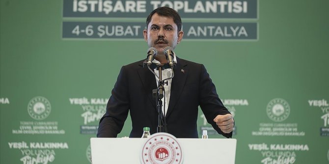 Bakan Kurum: 'İklim dostu' projelere 2022 içerisinde 37 milyar lira kaynak aktaracağız