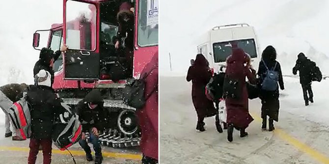 Palandöken’in arka yüzünde tatil bitti, kar çilesi başladı