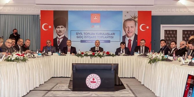 İçişleri Bakanı Soylu, STK temsilcileriyle Göç İstişare Toplantısı'nda bir araya geldi