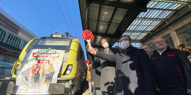Afganistan'a ikinci 'iyilik treni' uğurlandı
