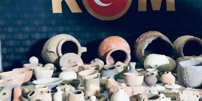 Mardin'de 420 parçalık tarihi eser operasyonu: 1 gözaltı