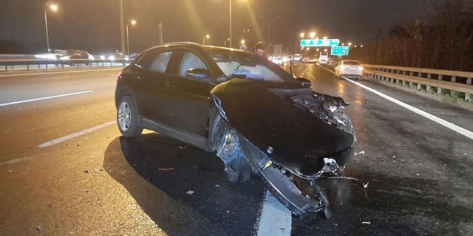 TEM Otoyolunda zincirleme trafik kazası: 3 yaralı