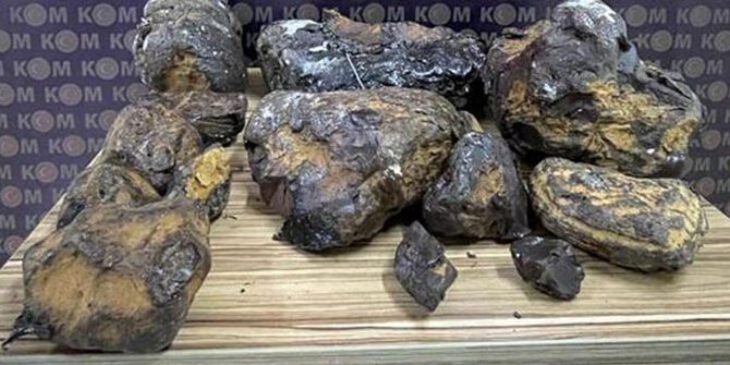 Mersin'de 10 milyon TL değerinde balina kusmuğu ele geçirildi