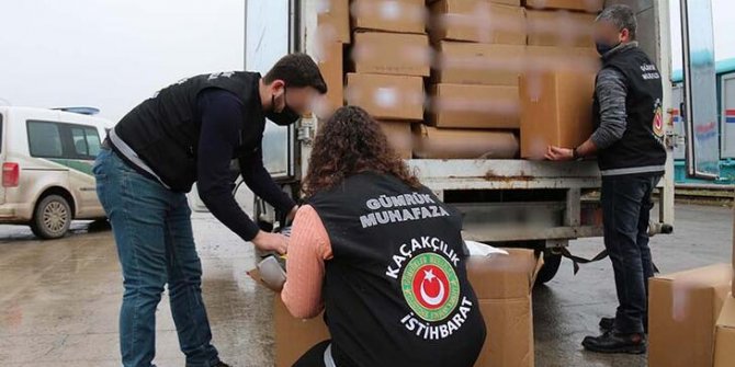 Ankara'da 2 ton 330 kilo kaçak tütün ele geçirildi