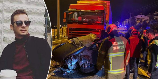 Balıkesir'de otomobil ile TIR çarpıştı: 1 ölü