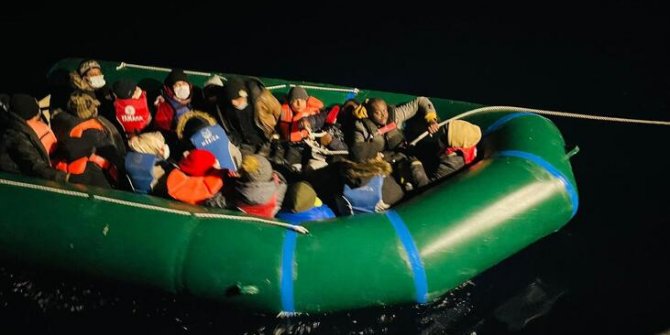 Bodrum ve Marmaris'te 76 kaçak göçmen kurtarıldı