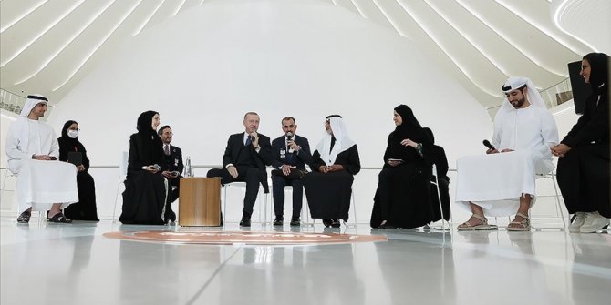 Cumhurbaşkanı Erdoğan: Türkiye ile BAE gençliği arasındaki iş birliğini güçlendirmek için yeni adımlar atıyoruz