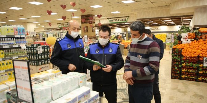 Başkan Şimşek ekiplerle birlikte zincir marketlerin fiyatlarını denetledi