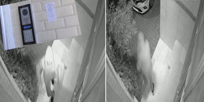Zilleri çalınan apartman sakinleri çareyi hırsızlara not bırakmakta buldu