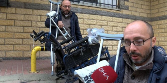 Ümraniye'de akülü sandalyesi çalınan engelli: Ayaklarımı çaldılar