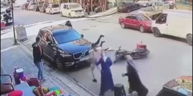 Çarpmamak için manevra yaptı; kendi düştü